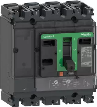 Schneider Electric Kompaktleistungsschalter ComPacT NSX250R mit TM250D 4P4D 250A, 200kA/415V AC (C25R4TM250)