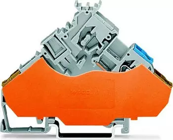Wago Abschluss- und Zwischenplatte 1 mm dick f&uuml;r Dreistockklemmen orange (280-321)