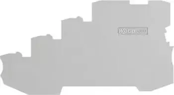 Wago Abschluss- und Zwischenplatte 1 mm dick f&uuml;r 4-Leiter-Klemmen grau (2000-5491)