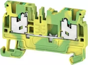 Weidm&uuml;ller S2C 2.5 PE Schutzleiter-Reihenklemme, SNAP IN, gr&uuml;ngelb, 2.5mm&sup2;, 800V, Anzahl Anschl&uuml;sse: 2, Anzahl der Etagen: 1, TS 35, V-0, Wemid (2674560000)