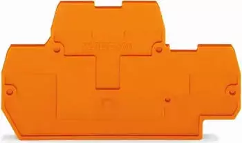 Wago Abschluss- und Zwischenplatte 2 mm dick orange (870-519)