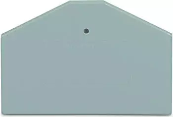 Wago Abschluss- und Zwischenplatte 2,5 mm dick grau (281-312)