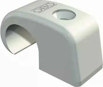 OBO Bettermann Haft-Clip Typ 4044, ohne Nagel, lichtgrau (2215357)