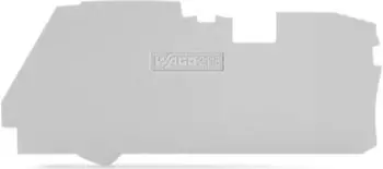 Wago Abschluss- und Zwischenplatte 1 mm dick grau (2116-1291)
