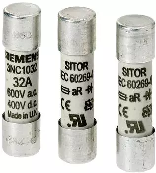 Siemens Zylindersicherungseinsatz 3A 600V (3NC1003)
