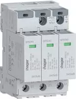 Hager UEberspannungsableiter 3P T2 SPE340TNS/TT Uc 275V In 20kA Imax (SPE340)