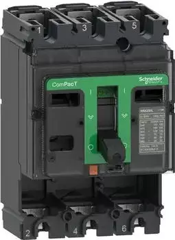 Schneider Electric Kompaktleistungsschalter ComPacT NSX100S Grundschalter 3P 100A 100kA/415V AC, ohne Ausl&ouml;seger&auml;t (C10S3)