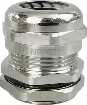 Conrad Electronic TRU Components Kabelverschraubung PG21 Messing vernickelt (TC-10302888)