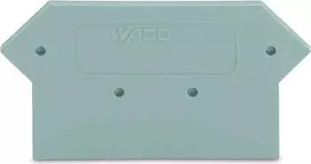 Wago Abschluss- und Zwischenplatte 3 mm dick grau (281-316)