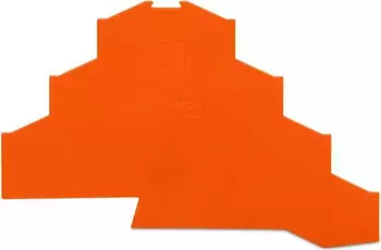 Wago Abschluss- und Zwischenplatte 1 mm dick orange (281-366)