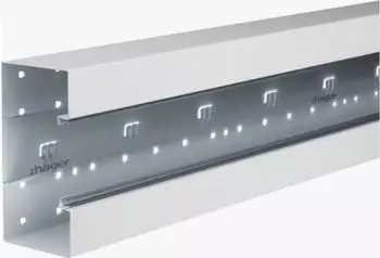 Hager Br&uuml;stungskanal-Unterteil frontrastend zu BRS 83x170mm Oberteil 80mm Stahl verkehrswei&szlig; (BRS8517019016)