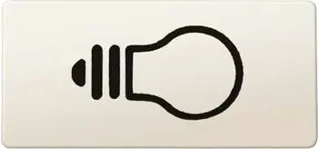 Merten System M Symbole rechteckig Licht, wei&szlig; (395600)