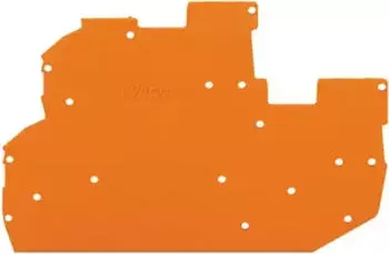 Wago Abschluss- und Zwischenplatte 1 mm dick orange (2022-2292)