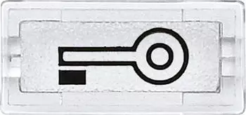 Merten System M Symbole rechteckig Schl&uuml;ssel, glasklar (395769)
