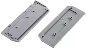 Wago Abschluss- und Zwischenplatte 2,5 mm dick grau (280-374)