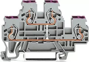 Wago Doppelstockklemme Serie 870 mit CAGE CLAMP (870-508)