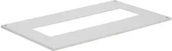 Hager Verschlussplatte schiebbar f&uuml;r Schrank univers, IP54, SKI, unten, 20x1100x600 mm (FZ764D)