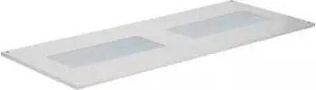 Hager Verschlussplatte schiebbar f&uuml;r Schrank univers, IP54, SKI, unten, 20x1600x600 mm (FZ766D)