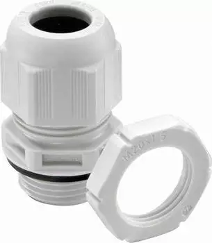 Wiska ESKV-SET 63 LG Kabelverschraubung mit Gegenmutter, Kunststoff, M63, RAL 7035 (10066531)