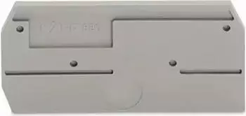 Wago Abschluss- und Zwischenplatte 2,5 mm dick grau (880-325)