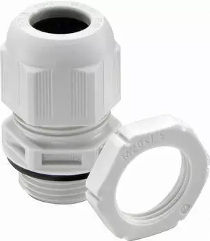Wiska ESKV-SET 32 LG Kabelverschraubung mit Gegenmutter, Kunststoff, M32, RAL 7035 (10066528)