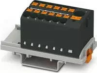 PHOENIX CONTACT PTFIX 6/12X2,5-NS35 BK Verteilerblock, Block mit senkrechter
