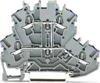 Wago Doppelstockklemme Serie 2002 mit Push-in CAGE CLAMP (2002-2208)