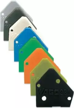 Wago Abschlussplatte 1 mm dick anrastbar lichtgrau (236-300)