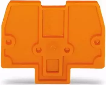 Wago Abschluss- und Zwischenplatte 2 mm dick orange (870-924)