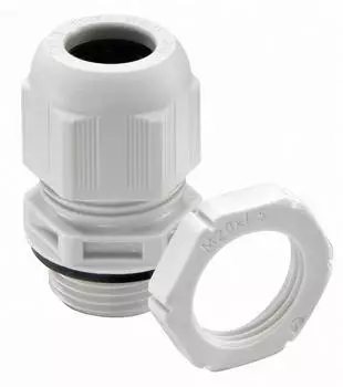 Wiska ESKV-SET 40 LG Kabelverschraubung mit Gegenmutter, Kunststoff, M40, RAL 7035 (10066529)