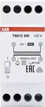 ABB Klingeltransformator TS 8/12SW (2CSM081402R0811)