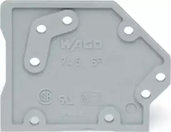 Wago Abschlussplatte anrastbar 1,6 mm dick rot (745-300/000-005)