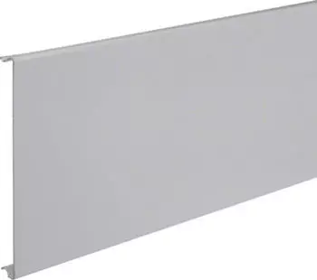 Hager Br&uuml;stungskanal-Oberteil zu BRS Breite 120mm aus Stahlblech in lichtgrau (BRS12027035)