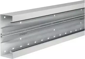 Hager Br&uuml;stungskanal-Unterteil C-Profil BRS 66x170mm OT 120mm aus Stahlblech lichtgrau (BRS651701B7035)