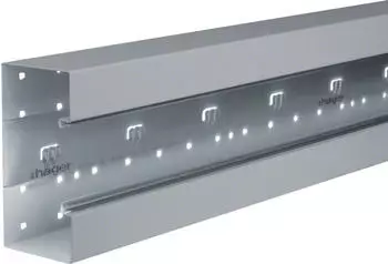 Hager Br&uuml;stungskanal-Unterteil frontrast BRS 85x170mm OT 80mm aus Stahlblech verzinkt (BRS851701VERZ)