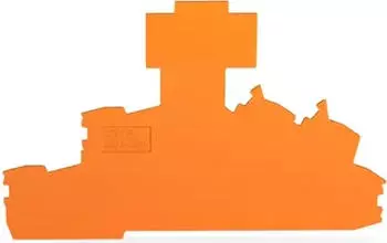 Wago Abschluss- und Zwischenplatte 1 mm dick orange (2203-6694)