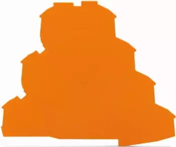 Wago Abschluss- und Zwischenplatte 1 mm dick orange (2002-4192)
