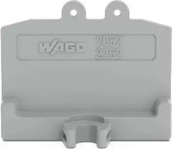 Wago Abschlussplatte grau (2052-381)