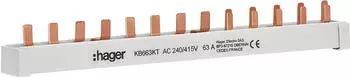 Hager Kammschiene 4P 63A 10mm&sup2; 13M (KB663KT)