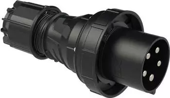 PCE CEE-Stecker 125A 5p 6h IP67 POWER TWIST schwarz (045-6XS)