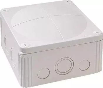 Wiska COMBI 1010 LG Abzweigkasten 140x140x82mm, Kunststoff, RAL 7035 (10060702)