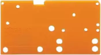 Wago Abschlussplatte anrastbar 1,5 mm dick orange (742-650)