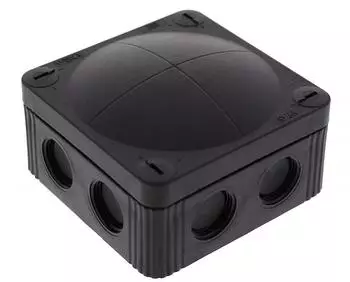 Wiska COMBI 308 BK Abzweigkasten 85x85x51mm, Kunststoff, RAL 9005 (10060581)