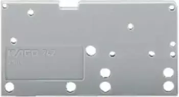 Wago Abschlussplatte anrastbar 1,5 mm dick grau (742-150)
