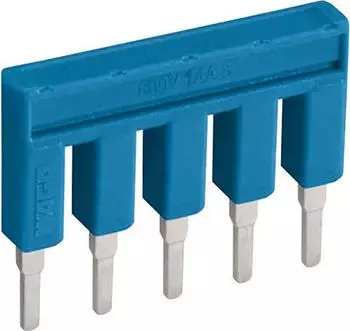 Wago Br&uuml;cker 6-fach isoliert blau (2000-406/000-006)