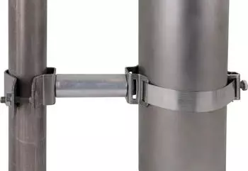 Dehn Befestigungsschelle mit Spannband und Distanzst&uuml;ck BS D40.50 DS95 SB50.300 V2A (105163)