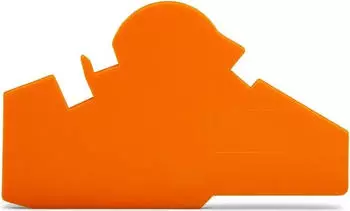 Wago Abschluss- und Trennplatte 1,5 mm dick ohne Plombierm&ouml;glichkeit grau (282-391)