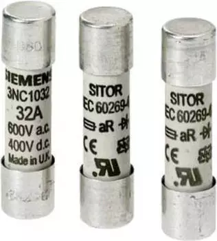 Siemens Zylindersicherungseinsatz 12A 600V 10x38mm (3NC10120MK)