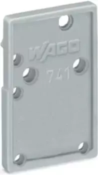 Wago Abschlussplatte anrastbar 1,5 mm dick grau (741-100)