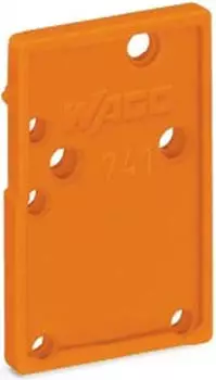 Wago Abschlussplatte anrastbar 1,5 mm dick orange (741-600)